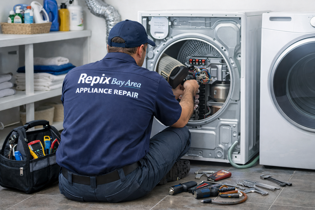 Dryer Not Heating? We Can Help by Repix Bay Area